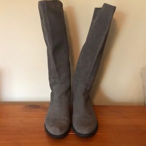 Calvin Klein suede riding boots